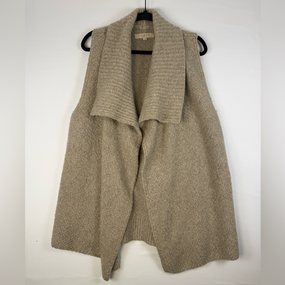 LOFT Women’s Sweater Vest, Color: Brown, Size: Large